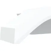 vidaXL Buitenwandlampen 2 st LED gegoten aluminium wit