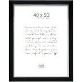Deknudt Frames fotolijst S45VH2 - zwart met zilverbies - foto 40x50 cm