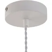 LINDBY Hanglampe , Nuvia, dimbare, Wit, Woonkamer, Kunststof, Modern