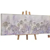 YS Canvas schilderij panoramisch handgeschilderd vroeg voorjaar lente natuur – -Art Gallery – Luxe wanddecoratie voor woonkamer – Modern schilderij voor slaapkamer en hal