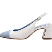 Tamaris Slingpumps lichtblauw / wit