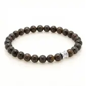 Steel & Barnett - Kralenarmband Heren - Essential - Bronziet - Maat L
