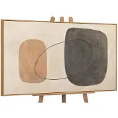YS Canvas schilderij handgeschilderd balance of contrasts abstract – -Art Gallery – Luxe wanddecoratie voor woonkamer – Modern schilderij voor slaapkamer en hal