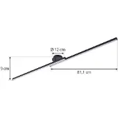 LINDBY Plafondlamp , Aurendor, Zwart, Woonkamer, Aluminium, Modern