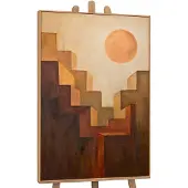 YS Canvas schilderij landschapsformaat handgeschilderd beklimming abstract krachtig – -Art Gallery – Inspirerende wanddecoratie voor woonkamer – Modern schilderij voor kantoor