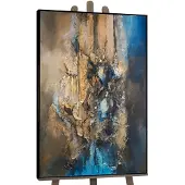 YS Canvas schilderij groot handgeschilderd elegante abstractie verfijnd – -Art Gallery – Luxe wanddecoratie voor woonkamer – Modern schilderij voor slaapkamer en kantoor