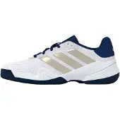 Adidas Tennisschoen Kids Barricade Cloud White / Cyber Metallic / Dark Blue-Schoenmaat 33 (UK 1)