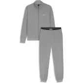 BOSS Loungewearset van stretchkatoen met logoprint Maat M