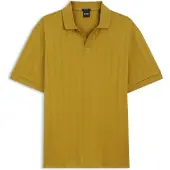 BOSS Polo met Johnny-kraag van katoenen jacquardstof
