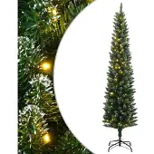 vidaXL Kunstkerstboom smal met 150 LED's 120 cm