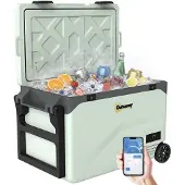 Outsunny Autokoelkast-HDPE, ABS-72,6L x 42,2B x 50H cm-Groen