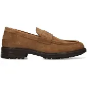 Manfield Taupe suède loafers | Maat 41