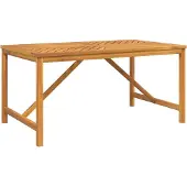 vidaXL Tuin Eettafel Set 4 st Bruin Massief Acacia Hout