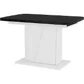 Vicco Eettafel Fenaro, Zwart/Wit, 120-160 x 80 cm uitschuifbaar
