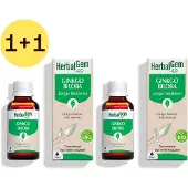 Herbalgem Ginkgo Biloba Bio | Bloedsomloop, Geheugen & Concentratie 2x30 ml Druppels