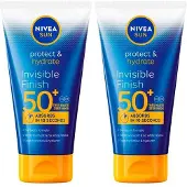 Nivea Protect & Hydrate Invisible Finish Zonnecrème Spf50+ 2x150 ml Make-up
