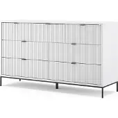 Vicco Eliza Dressoir – 42 x 81 cm met 7 laden Wit