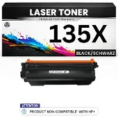 PrintAbout Toner 135X (W1350X) Zwart Hoge capaciteit geschikt voor HP