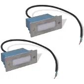 vidaXL Trapinbouwspot 2 st LED 44x111x56 mm