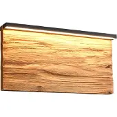 TRIO Design wandlamp Kalea zwart met hout 30cm