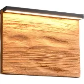 TRIO Design wandlamp Kalea zwart met hout 20cm