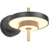 TRIO Moderne wandlamp Keaton zwart met goud