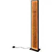 TRIO Vloerlamp Kalea, dimbaar, hout licht, Woon-/ Eetkamer, Hout, vloerlamp hout