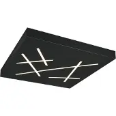 TRIO LED-plafondlamp Snip, dimbaar, zwart, Woon-/ Eetkamer, metaal, Modern, LED plafondlamp