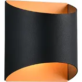 TRIO Wandlamp Samdel design zwart met goud