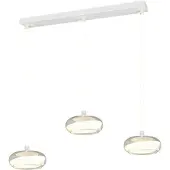 TRIO 3-lichts design hanglamp Tarsia wit
