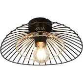 TRIO Plafondlamp Lauris Ø 30cm zwart