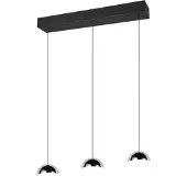 TRIO 3-lichts hanglamp Senta chroom