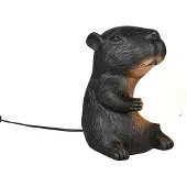TRIO Tafellamp Capi, zwart, Woon-/ Eetkamer, Kunststof, Jong wonen, Tafellamp
