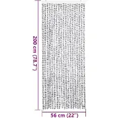 vidaXL Vliegenhor met lichtgrijs en donkergrijs gedeelte, 56x200 cm, chenille