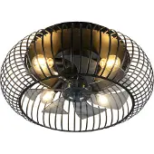 TRIO Plafondventilator E27 | Johanna | Ø 61 cm | Zwart | Lighting