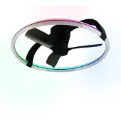 TRIO Smarthome ventilator Stockholm zwart Ø 73,5 Tuya