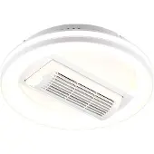 RL LIVE YOUR LIGHT REALITY KURULA - Ventilator - Wit - incl. 1x SMD 37 W - Afstandsbediening - Geintegreerde dimmer - Traploos instelbare lichtkleur - Oscillerend - Zomer- en wintermodus - 6 snelheidsniveaus