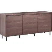 Beliani NIKEA - Commode 3-deurs - Donkerbruin - MDF