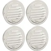 vidaXL Luchtventilatieroosters 4 st Zilver 125 mm Roestvrij staal