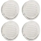 vidaXL Luchtventilatieroosters 4 pcs Zilver 200 mm Roestvrij staal