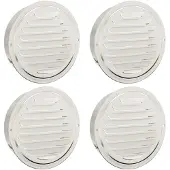 vidaXL Luchtventilatieroosters 4 st Zilver 150 mm Roestvrij staal