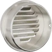 vidaXL Luchtventilatieroosters 2 st Zilver 200 mm Roestvrij staal