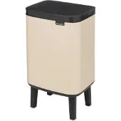 Brabantia Bo Hi Prullenbak - 4 liter - Badkamer - Soft Beige