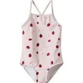 Name It Mini Badpak 'NMFZIZLA' rosa / pastelroze / rood / zwart