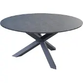 Coppens Rotonda tuintafel 120 cm rond antraciet - |
