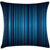 Abakuhaus Havenstrepen Kussenhoes – 40x40 cm – dubbelzijdig bedrukt – rits – marineblauw-teal