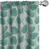 Abakuhaus Botanische Gordijnen – Flourish groen – 2x75x245 cm