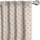 Abakuhaus Valentijns Voorhangen – 2x75x175 cm – Geometrisch – Gedroogde rozen