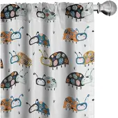 Abakuhaus Lieveheersbeestje Gordijnen – 2x75x225 cm – Mikrofaser, Halfdonker