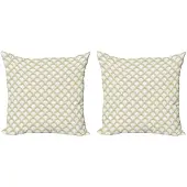 Abakuhaus Art Deco Kussenhoes – 45x45 cm – Dubbelzijdige druk – Rits